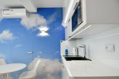 Kylpyhuone majoituspaikassa Blue Sky Apartments Rezydencja Niechorze