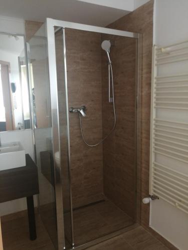 Koupelna v ubytování Hotel Piemonte