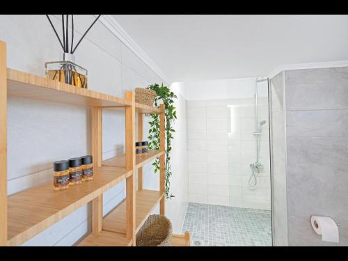 Phòng tắm tại Omalia Apartment