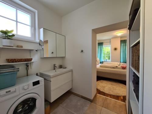 Kuchyň nebo kuchyňský kout v ubytování Villa Wieser