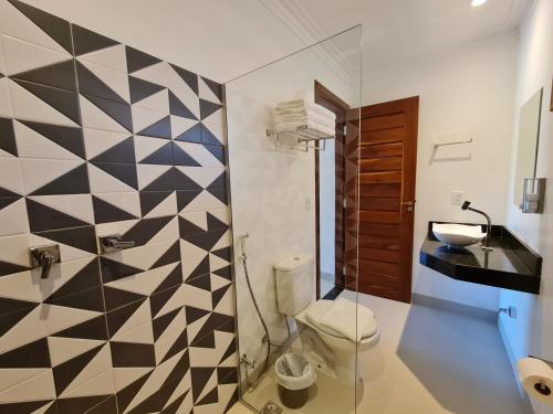 Kúpeľňa v ubytovaní Pousada Camarás