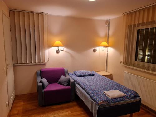 מיטה או מיטות בחדר ב-Felixi Maja