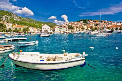 Apartment in Hvar town with sea view, terrace, air conditioning, W-LAN (3666-5)