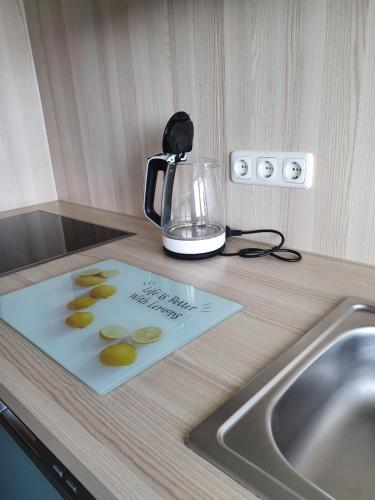 Kuchyň nebo kuchyňský kout v ubytování Penthouse "Marc Aurel" - GreatView, WiFi & Netflix