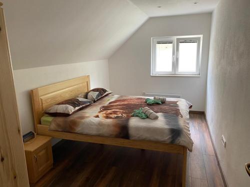 Postel nebo postele na pokoji v ubytování Milka house
