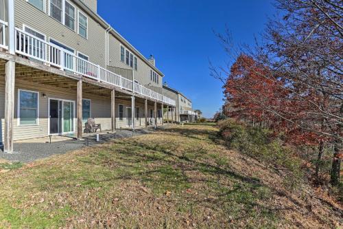 a large building with a yard in front of it at New ! Slopeside Townhome : WFH, Ski, Dine & Hike in Tannersville