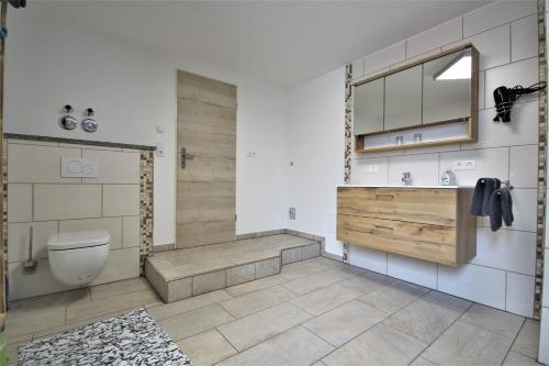 Koupelna v ubytování Appartementhaus Sonneneck