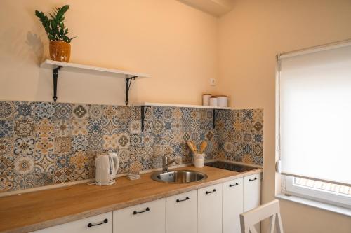 Dapur atau dapur kecil di Apartmani MiS