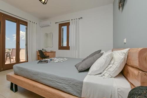 Postel nebo postele na pokoji v ubytování Sky View house