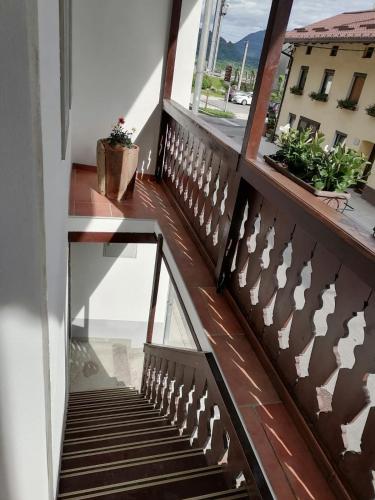 Balkón nebo terasa v ubytování Hiša pod Gradičem