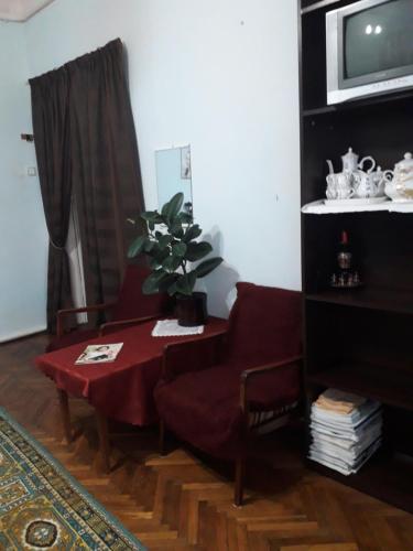 Ruang duduk di Blue room. Lviv squre.
