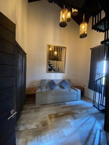 Suites Campestres Montebelloにあるベッド