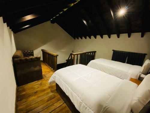 Suites Campestres Montebelloにあるベッド