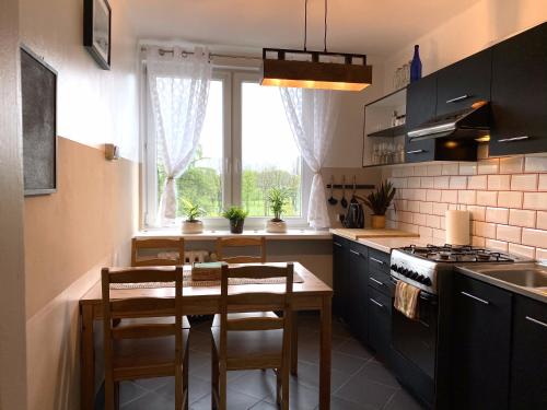 Virtuvė arba virtuvėlė apgyvendinimo įstaigoje Uroczy Apartament 50 metrów od Krupówek, 2 osobne sypialnie