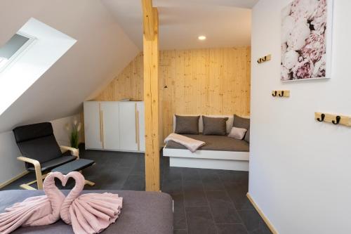 Χώρος καθιστικού στο Pr `Agotnik Apartments & Rooms Bohinj