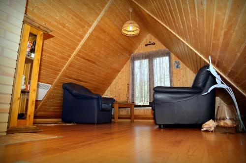 Un lugar para sentarse en Guest House Šampētera māja