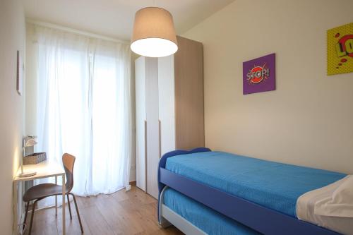 Postel nebo postele na pokoji v ubytování A casa di Carlotta vista mare