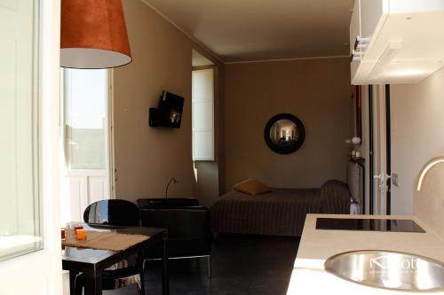 Χώρος καθιστικού στο Kalote' Apartments