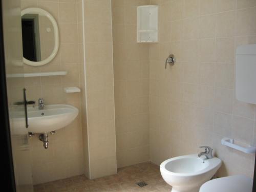 Koupelna v ubytování Hotel Eleonora