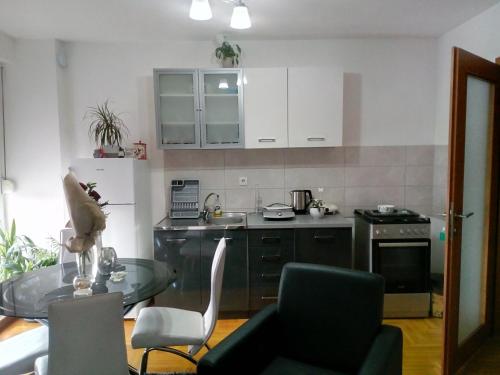 Virtuvė arba virtuvėlė apgyvendinimo įstaigoje Jasna Apartman
