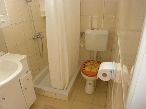 Koupelna v ubytování Apartments Gorenjka