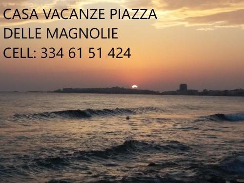 ガリポリにあるBaia Verde - Casa delle Magnolieの海に沈む夕日