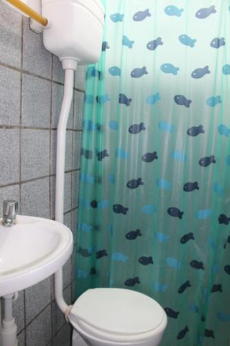 Koupelna v ubytování Apartamento de frente para o Mar em Luís Correia