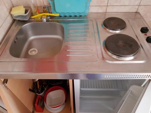 A kitchen or kitchenette at Guesthouse Domenik
