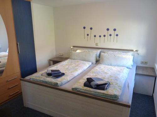 Posteľ alebo postele v izbe v ubytovaní Ferienwohnung in der Telle