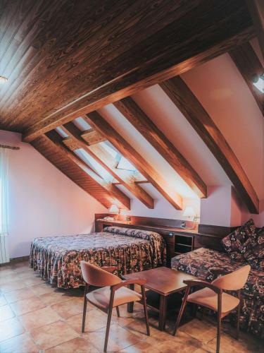 Ruang duduk di Hostal Les Fonts