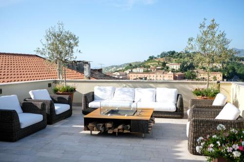 Гостиная зона в Dimora de Matera Luxury Suites