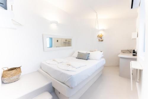 Letto o letti in una camera di Kalamia Cave House