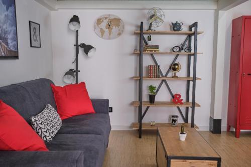 Χώρος καθιστικού στο Loft Mercede al Capo