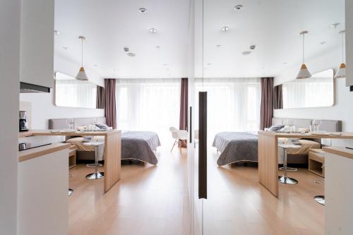 Modern apartments in the historical center of St. Petersburg, Kudrovo, Russia
