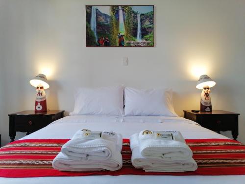 Postel nebo postele na pokoji v ubytování Chachapoyas Backpackers Hostal Boutique