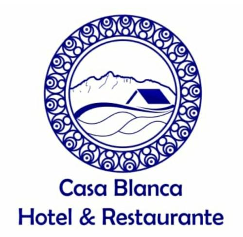 a logo for the casa blanca hotel and restaurant at Casa Blanca - San Pedro in San Pedro La Laguna
