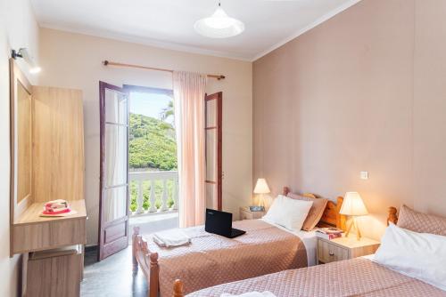 Krevet ili kreveti u jedinici u okviru objekta Adriatica View