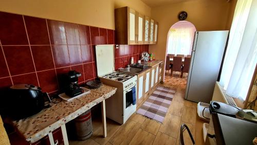 Η κουζίνα ή μικρή κουζίνα στο Veronika Guesthouse