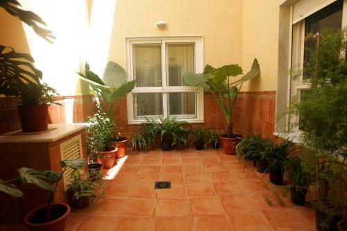 Un jardín fuera de Hotel Goartín