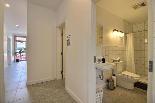 Koupelna v ubytování Chambres en ville La Tuque