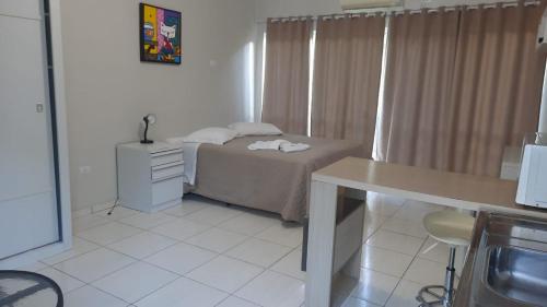 
Cama ou camas em um quarto em Flat Beira Rio
