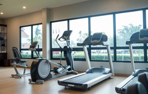 Fitness centrum a/nebo fitness zařízení v ubytování Tmark Resort Vangvieng