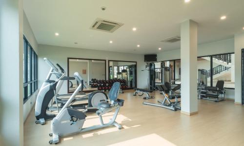 Fitness centrum a/nebo fitness zařízení v ubytování Tmark Resort Vangvieng