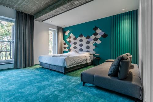 Postel nebo postele na pokoji v ubytování ESE HOTEL