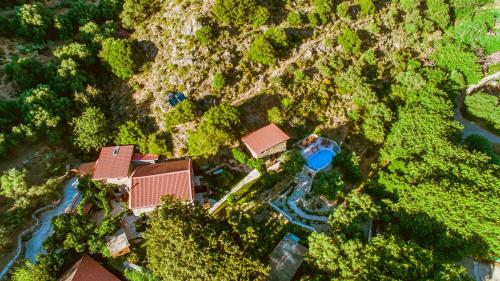 an overhead view of a house in a forest at Traditional Apartments Elafos in Elafonisi
