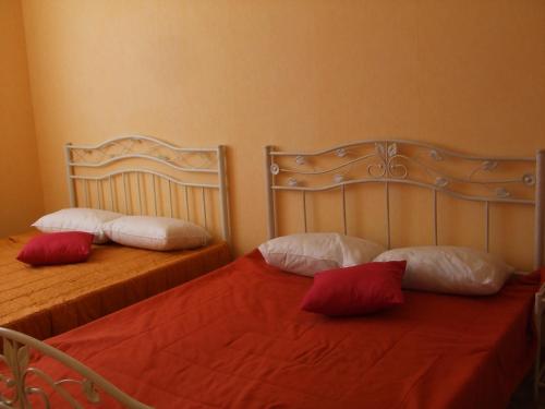 Katil atau katil-katil dalam bilik di villa plein sud 200 mètres de la plage