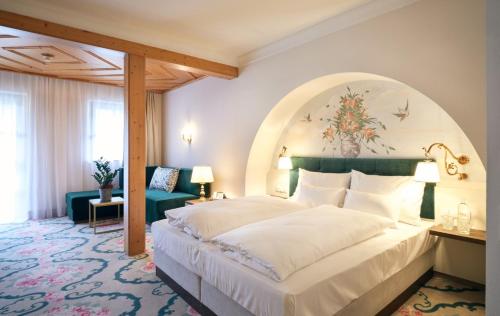 Postel nebo postele na pokoji v ubytování Hotel Pichlmayrgut