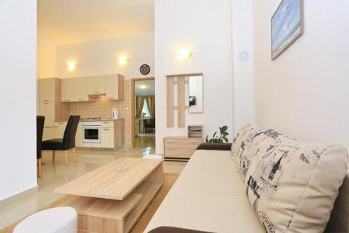 Η κουζίνα ή μικρή κουζίνα στο Apartment in Vir with sea view, terrace, air conditioning, Wi-Fi (4595-5)