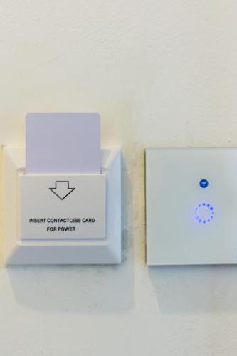 two boxes sitting next to each other on a table at Elenas Rooms & Apartment in Zagreb