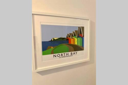 a picture of north bay on a wall at Durham House - Fantastic Location and Great Price in Scarborough in Scarborough